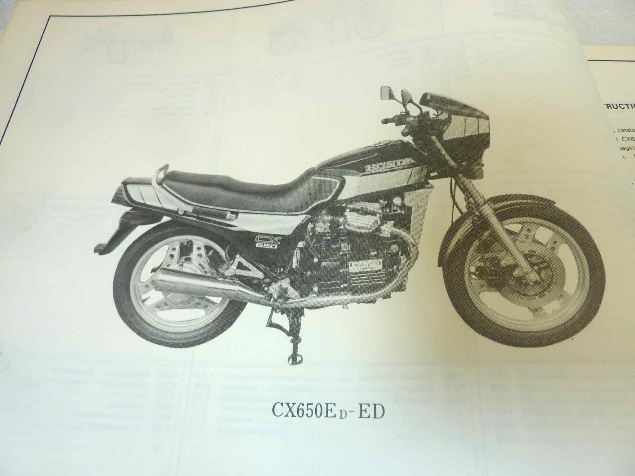 Catalogo parti ricambio Honda CX650E ricambi ORIGINALE eng fra ger Parts Catalog dim 21,5 x 28 cm - immagine 6