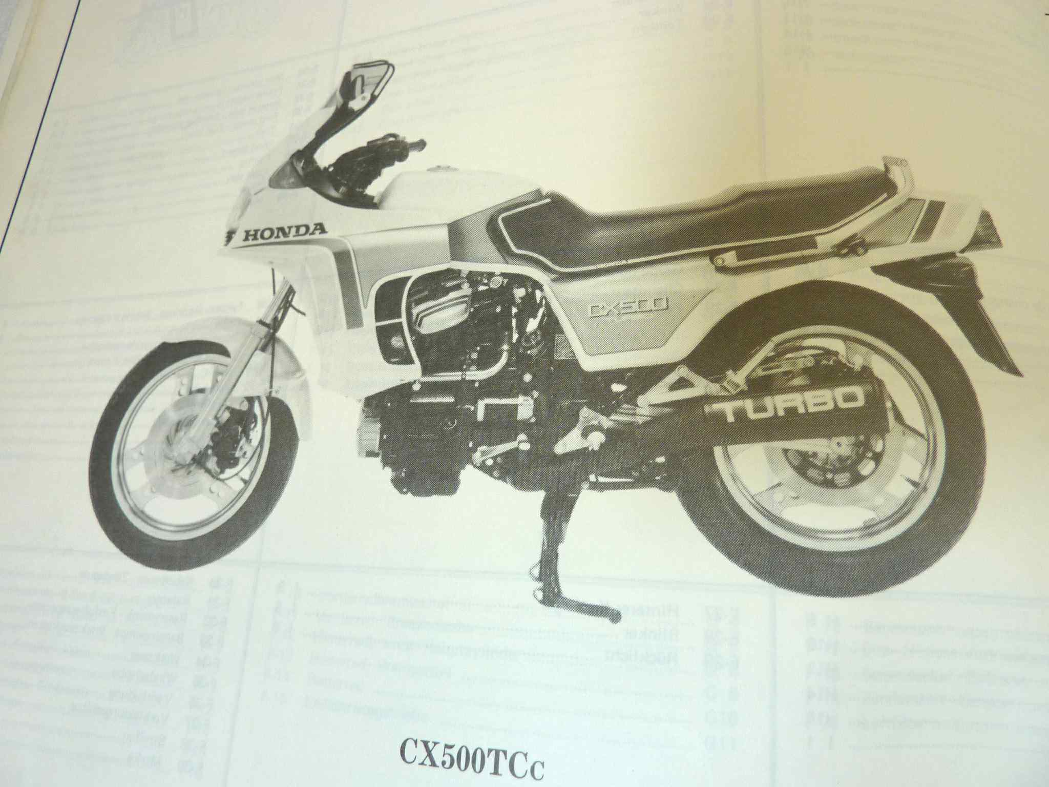 Catalogo parti ricambio Honda CX500TC ricambi ORIGINALE eng fra ger Parts Catalog dim 21,5 x 28 cm - immagine 6
