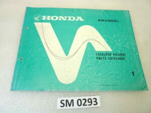 Catalogo parti ricambio Honda XRV650 ricambi ORIGINALE ita eng Parts Catalog dim 21,5 x 28 cm
