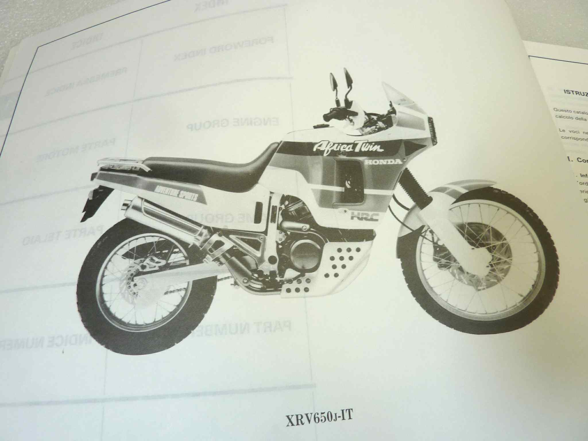 Catalogo parti ricambio Honda XRV650 ricambi ORIGINALE ita eng Parts Catalog dim 21,5 x 28 cm - immagine 6
