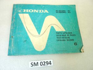Catalogo parti ricambio Honda XL350R ricambi ORIGINALE ita eng fra ger Parts Catalog dim 21,5 x 28 cm