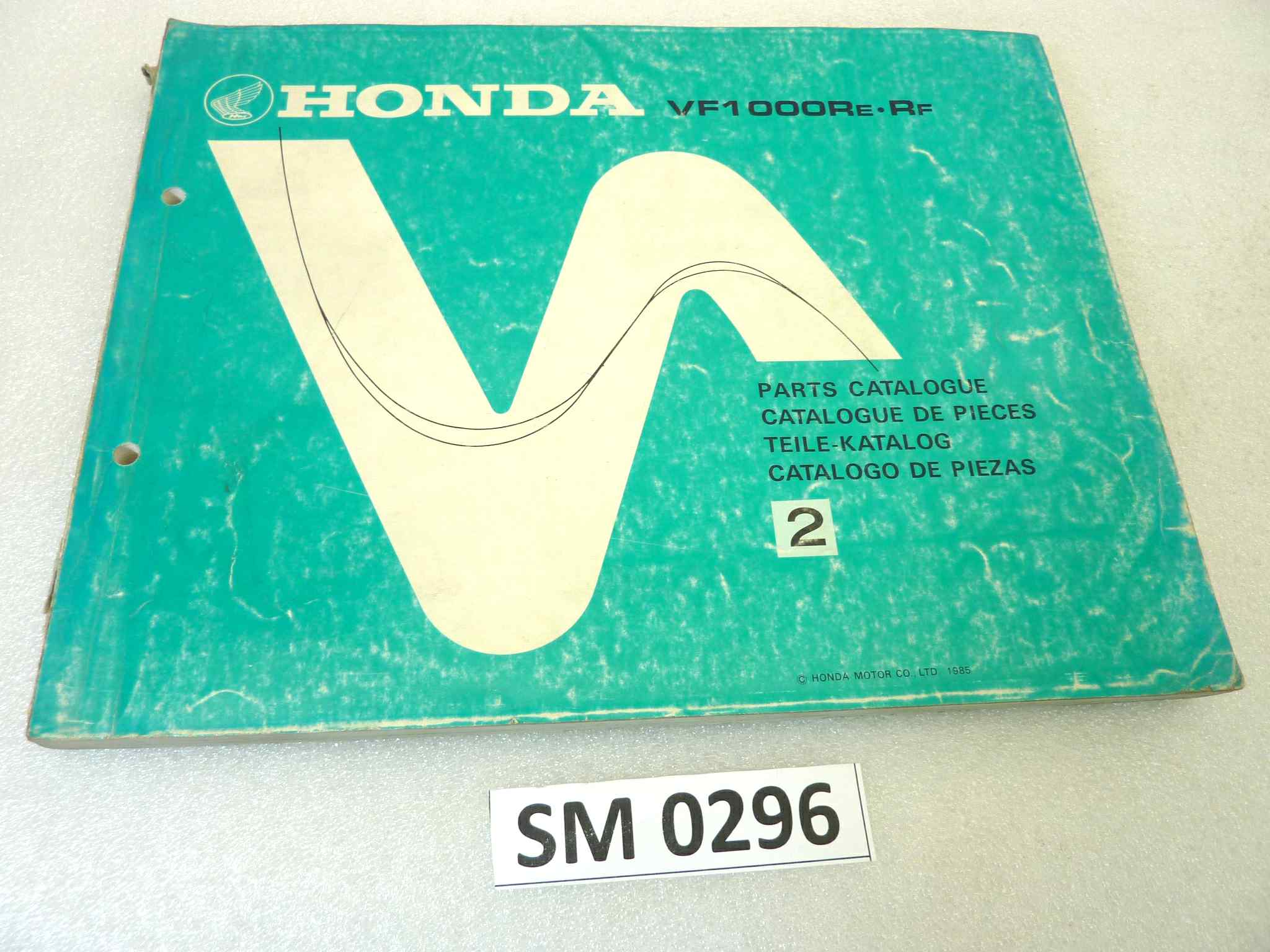 Catalogo parti ricambio Honda VF1000R 2 ricambi ORIGINALE eng fra ger esp Parts Catalog dim 21,5 x 28 cm
