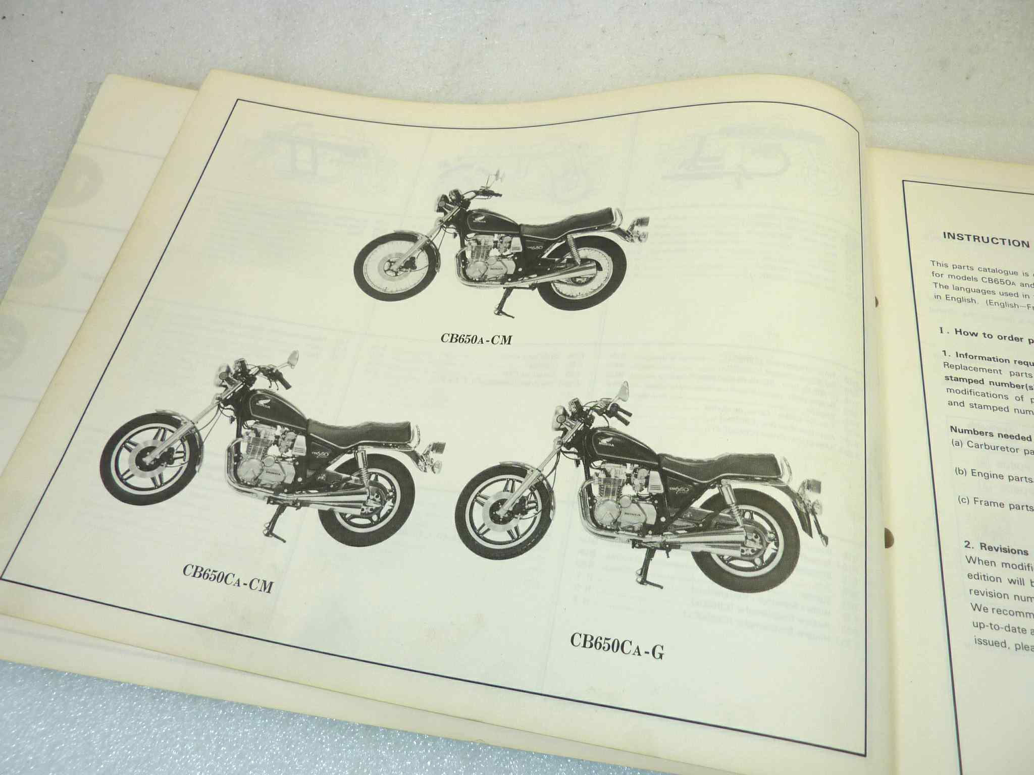 Catalogo parti ricambio Honda CB650 C ricambi ORIGINALE eng fra ger Parts Catalog dim 21,5 x 28 cm - immagine 6