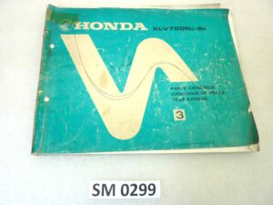 Catalogo parti ricambio Honda XLV750R ricambi ORIGINALE eng fra ger Parts Catalog dim 21,5 x 28 cm