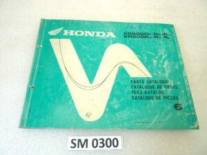 Catalogo parti ricambio Honda XR600R 6 ricambi ORIGINALE eng fra ger esp Parts Catalog dim 21,5 x 28 cm
