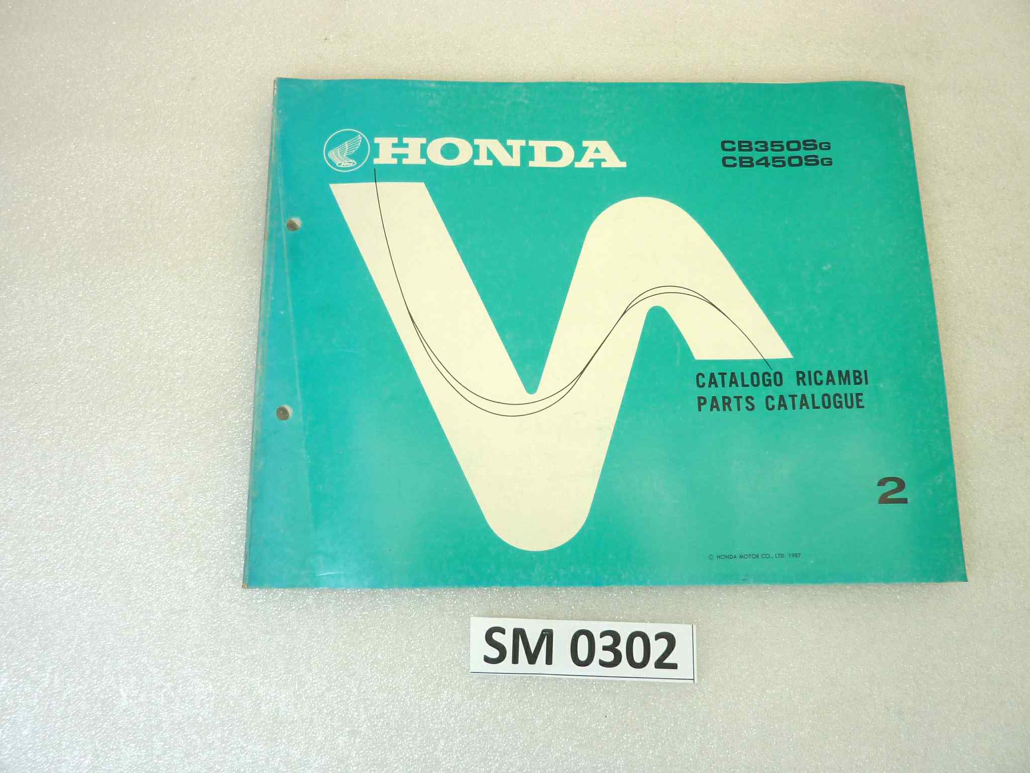 Catalogo parti ricambio Honda CB350 450 S 2 ricambi ORIGINALE ita eng Parts Catalog dim 21,5 x 28 cm