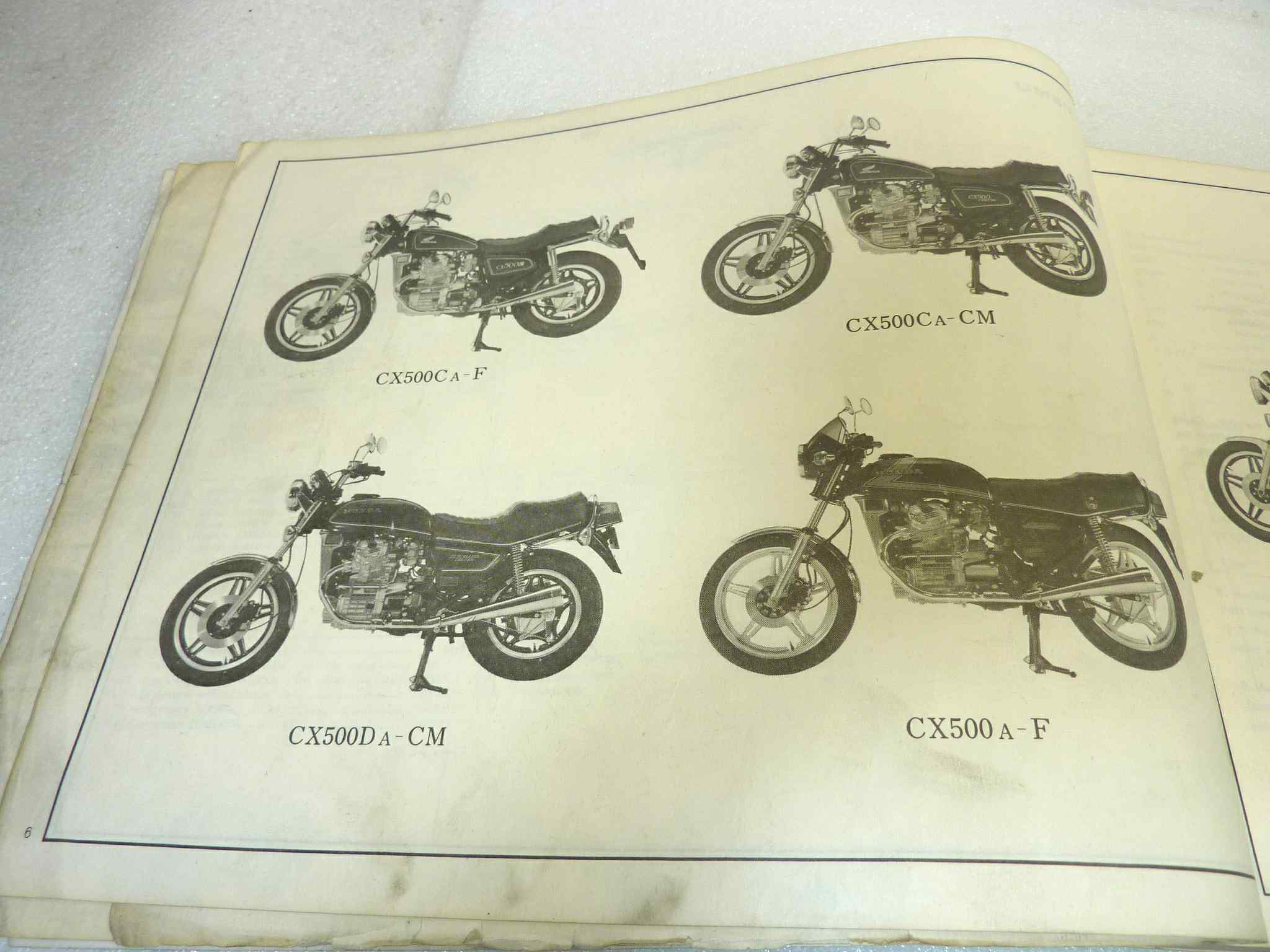 Catalogo parti ricambio Honda CX500C D ricambi ORIGINALE eng fra ger esp Parts Catalog dim 21,5 x 28 cm - immagine 6