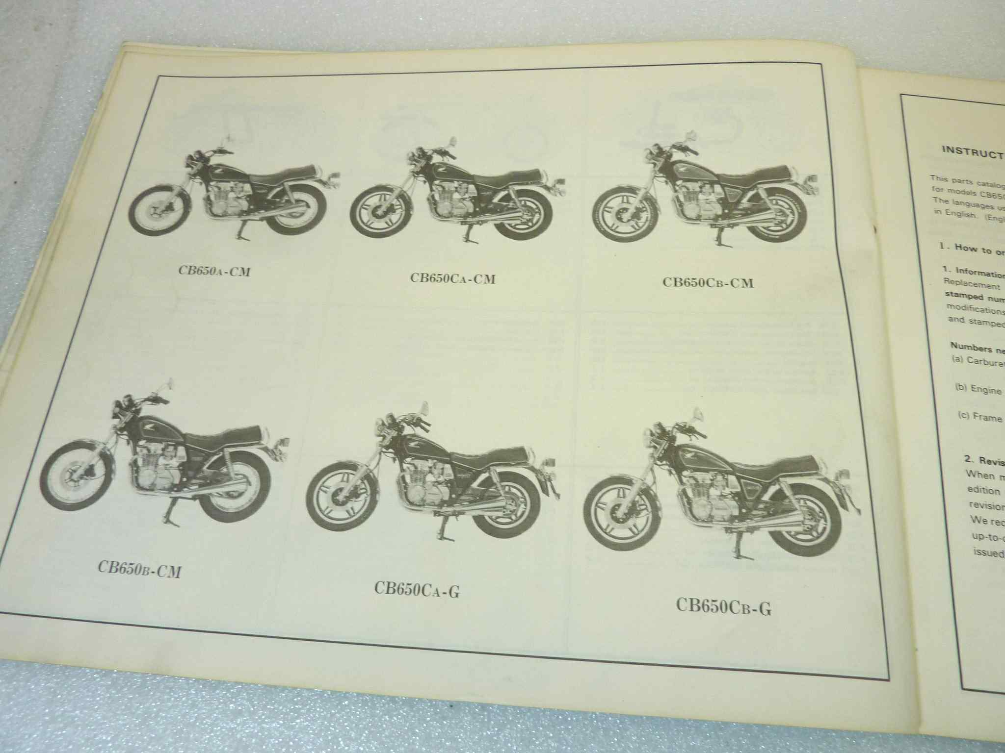 Catalogo parti ricambio Honda CB650 C ricambi ORIGINALE eng fra ger Parts Catalog dim 21,5 x 28 cm - immagine 6