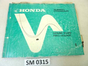 Catalogo parti ricambio Honda XL600V Transalp 1 ricambi ORIGINALE ita eng Parts Catalog dim 21,5 x 28 cm
