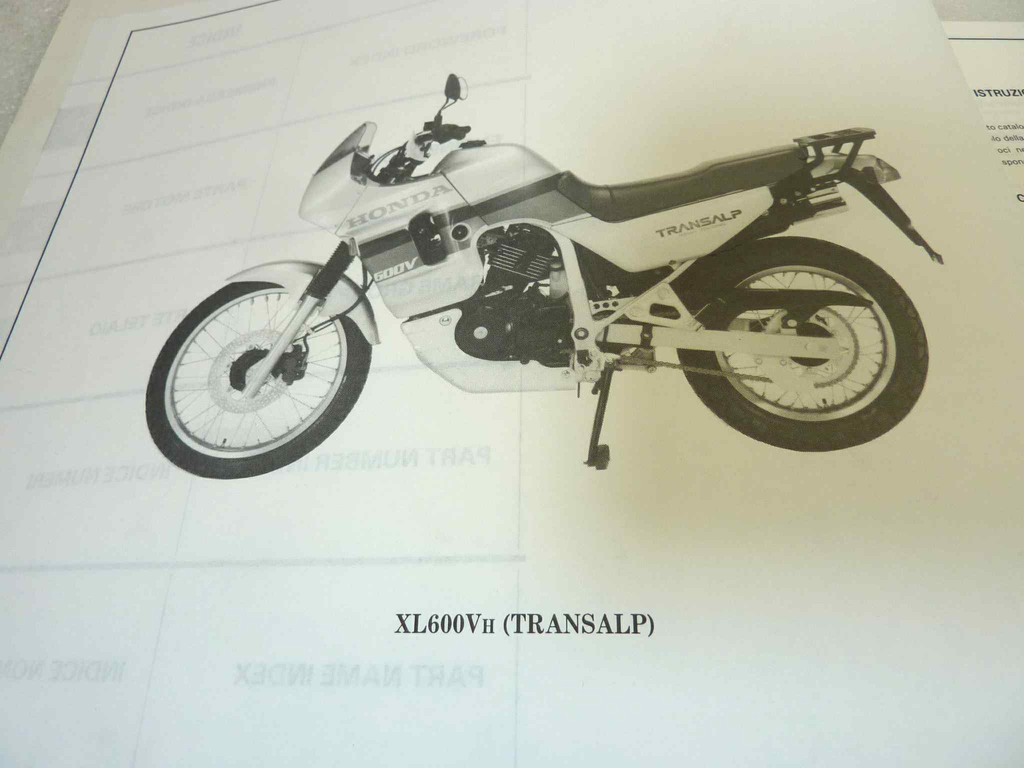 Catalogo parti ricambio Honda XL600V Transalp 2 ricambi ORIGINALE ita eng Parts Catalog dim 21,5 x 28 cm - immagine 6