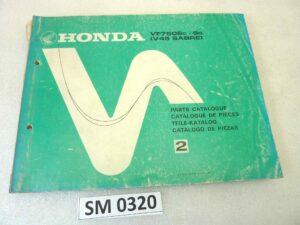 Catalogo parti ricambio Honda VF750S V45 Sabre 2 ricambi ORIGINALE eng fra ger esp Parts Catalog dim 21,5 x 28 cm
