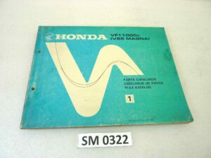 Catalogo parti ricambio Honda VF1100C V55 Magna 1 ricambi ORIGINALE eng fra ger Parts Catalog dim 21,5 x 28 cm
