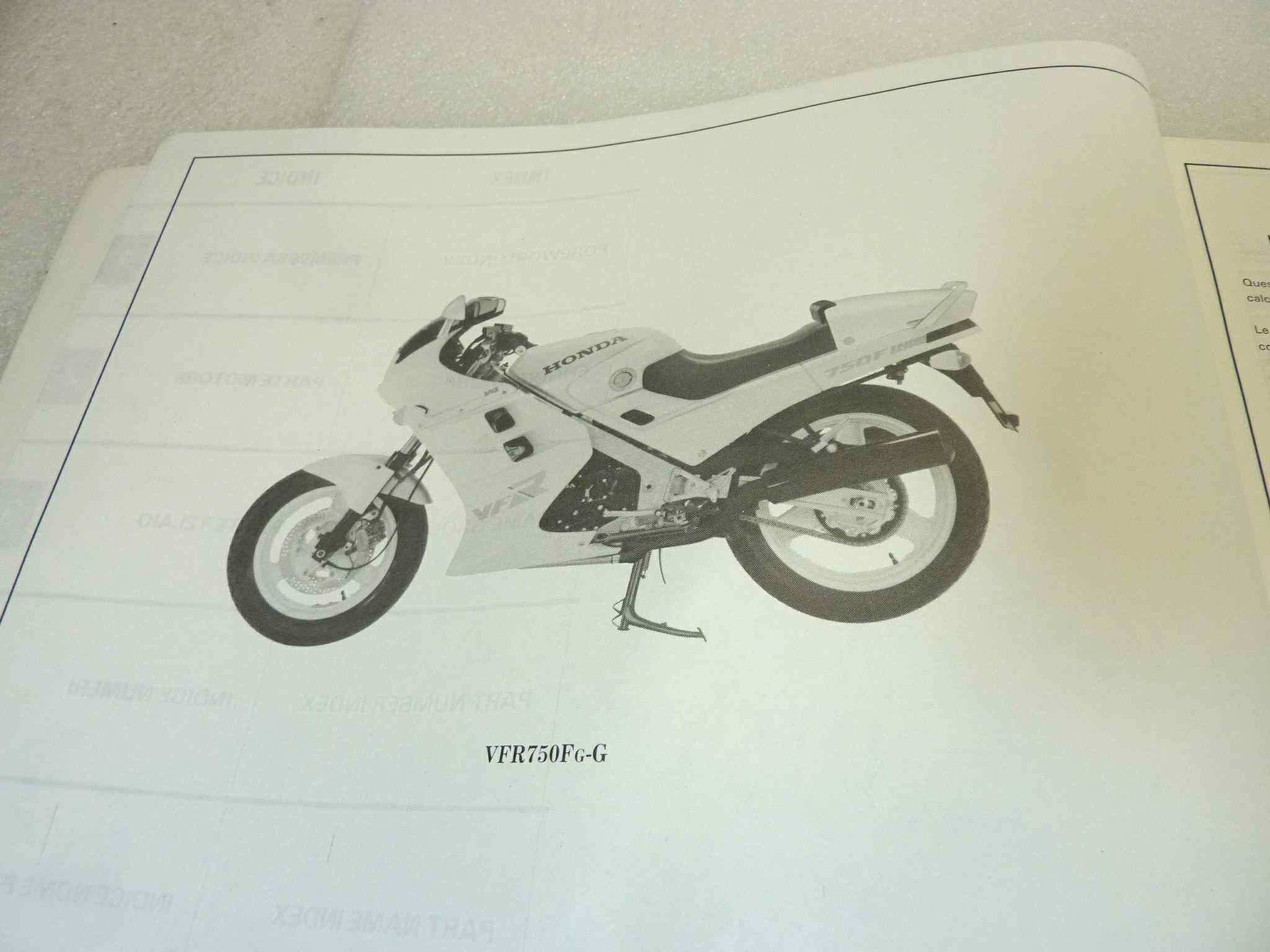 Catalogo parti ricambio Honda VFR750F Interceptor 2 ricambi ORIGINALE ita eng Parts Catalog dim 21,5 x 28 cm - immagine 6