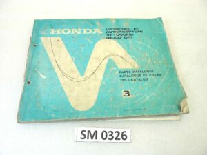 Catalogo parti ricambio Honda VF1000F Interceptor Bol D'Or ricambi ORIGINALE eng fra ger Parts Catalog dim 21,5 x 28 cm
