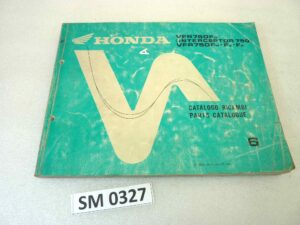 Catalogo parti ricambio Honda VFR750F Interceptor 6 ricambi ORIGINALE ita eng Parts Catalog dim 21,5 x 28 cm