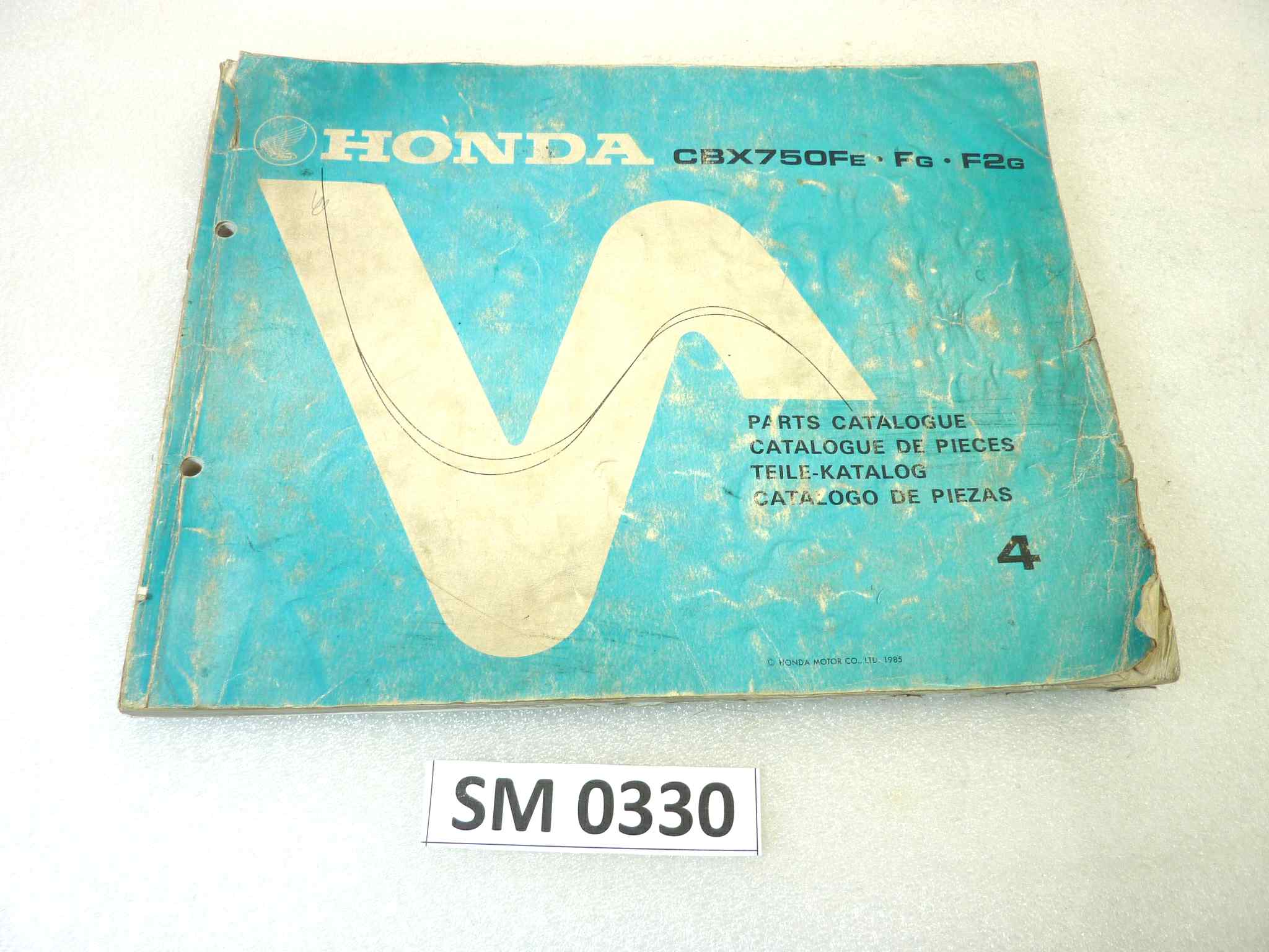 Catalogo parti ricambio Honda CBX750F 4 ricambi ORIGINALE eng fra ger esp Parts Catalog dim 21,5 x 28 cm