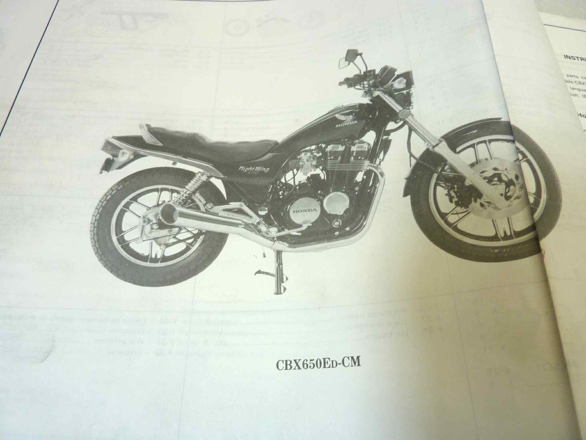 Catalogo parti ricambio Honda CBX600 650 E SC ricambi ORIGINALE eng fra ger esp Parts Catalog dim 21,5 x 28 cm - immagine 6