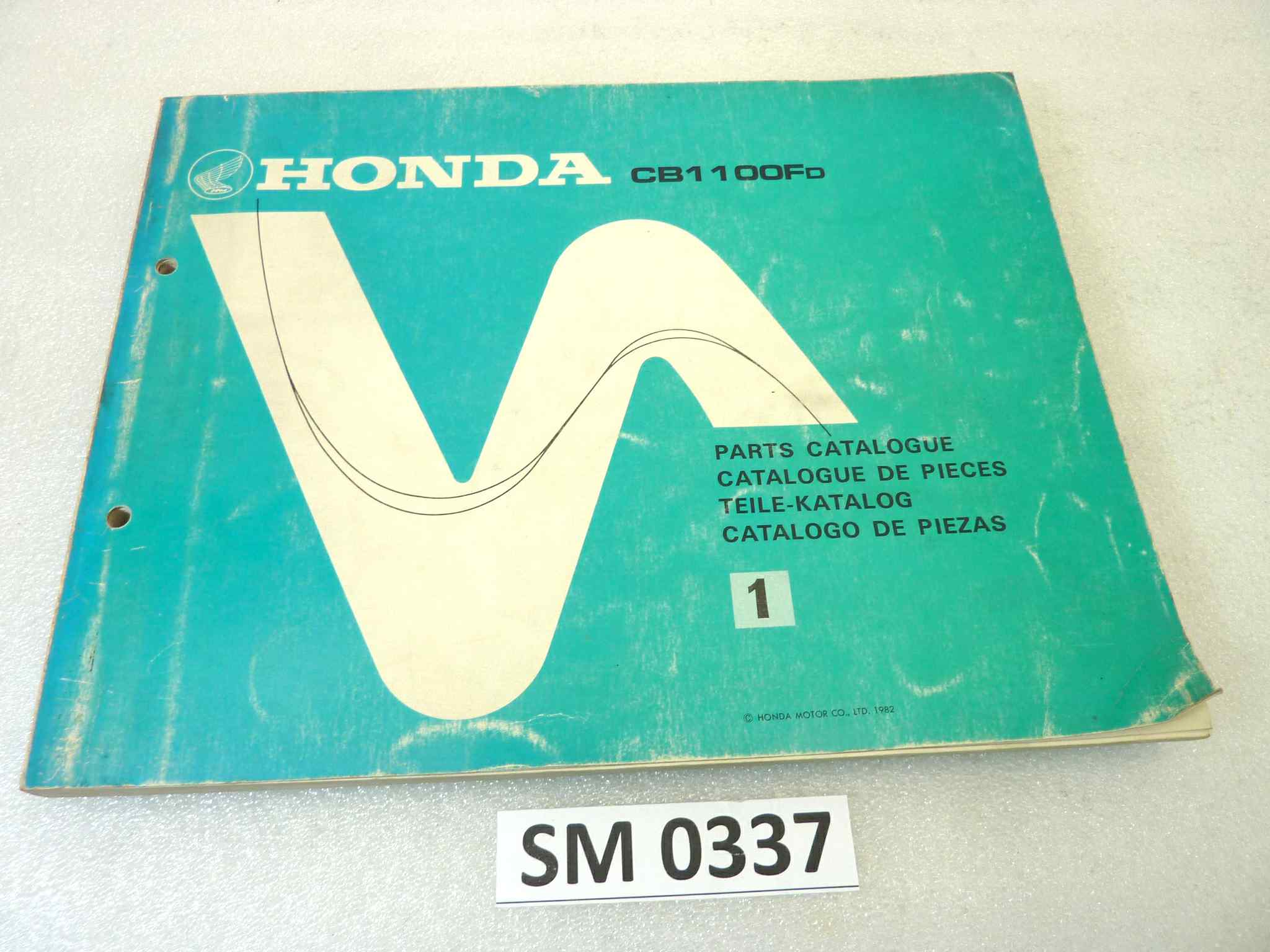 Catalogo parti ricambio Honda CB1100F ricambi ORIGINALE eng fra ger esp Parts Catalog dim 21,5 x 28 cm