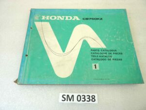 Catalogo parti ricambio Honda CB750KZ ricambi ORIGINALE eng fra ger esp Parts Catalog dim 21,5 x 28 cm