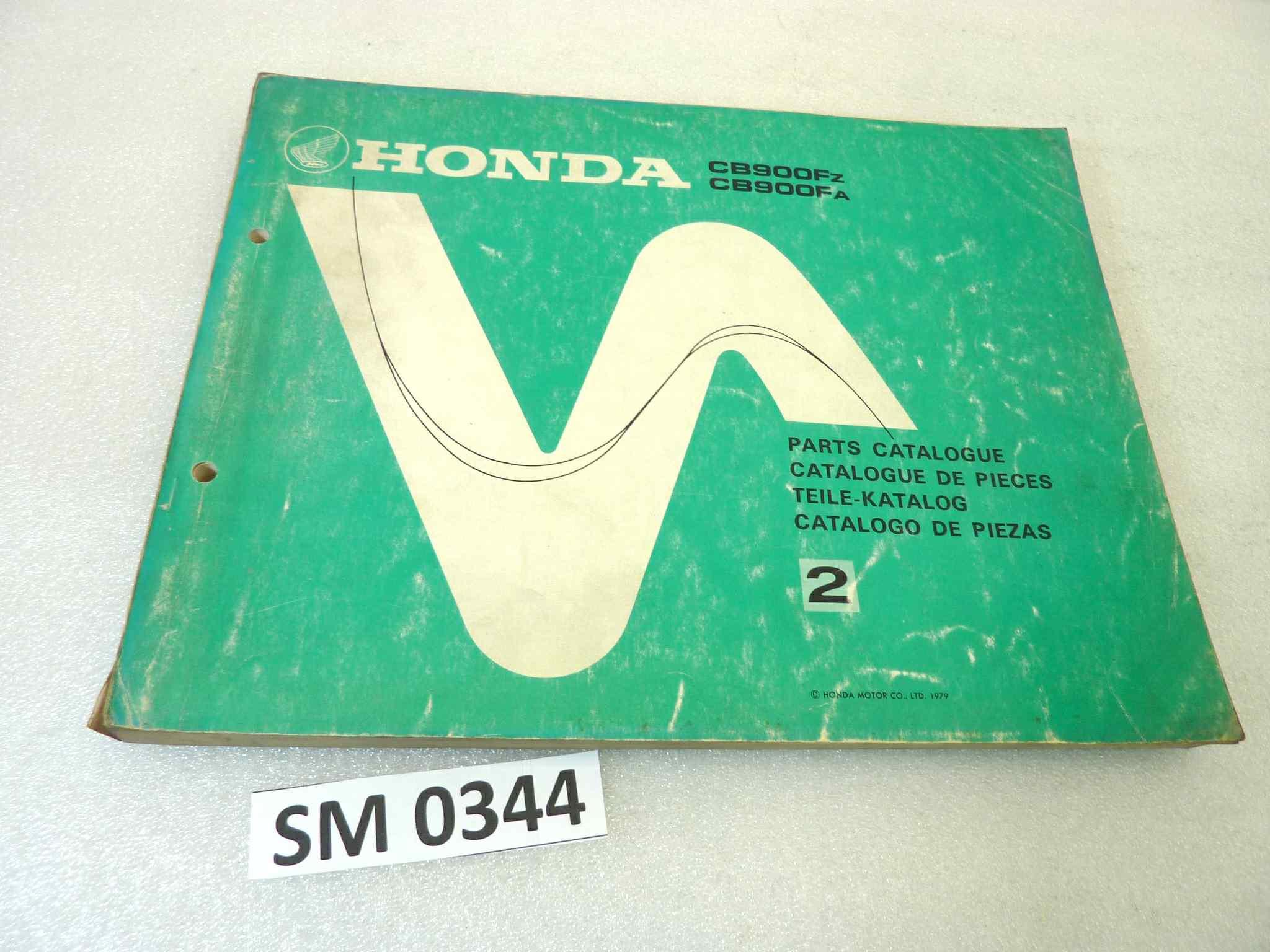 Catalogo parti ricambio Honda CB900F ricambi ORIGINALE eng fra ger esp Parts Catalog dim 21,5 x 28 cm