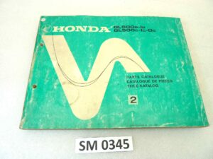 Catalogo parti ricambio Honda GL500B LB C LC DC ricambi ORIGINALE eng fra ger Parts Catalog dim 21,5 x 28 cm