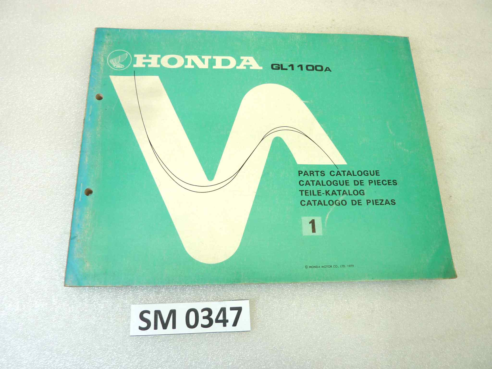 Catalogo parti ricambio Honda GL1100 ricambi ORIGINALE eng fra ger esp Parts Catalog dim 21,5 x 28 cm