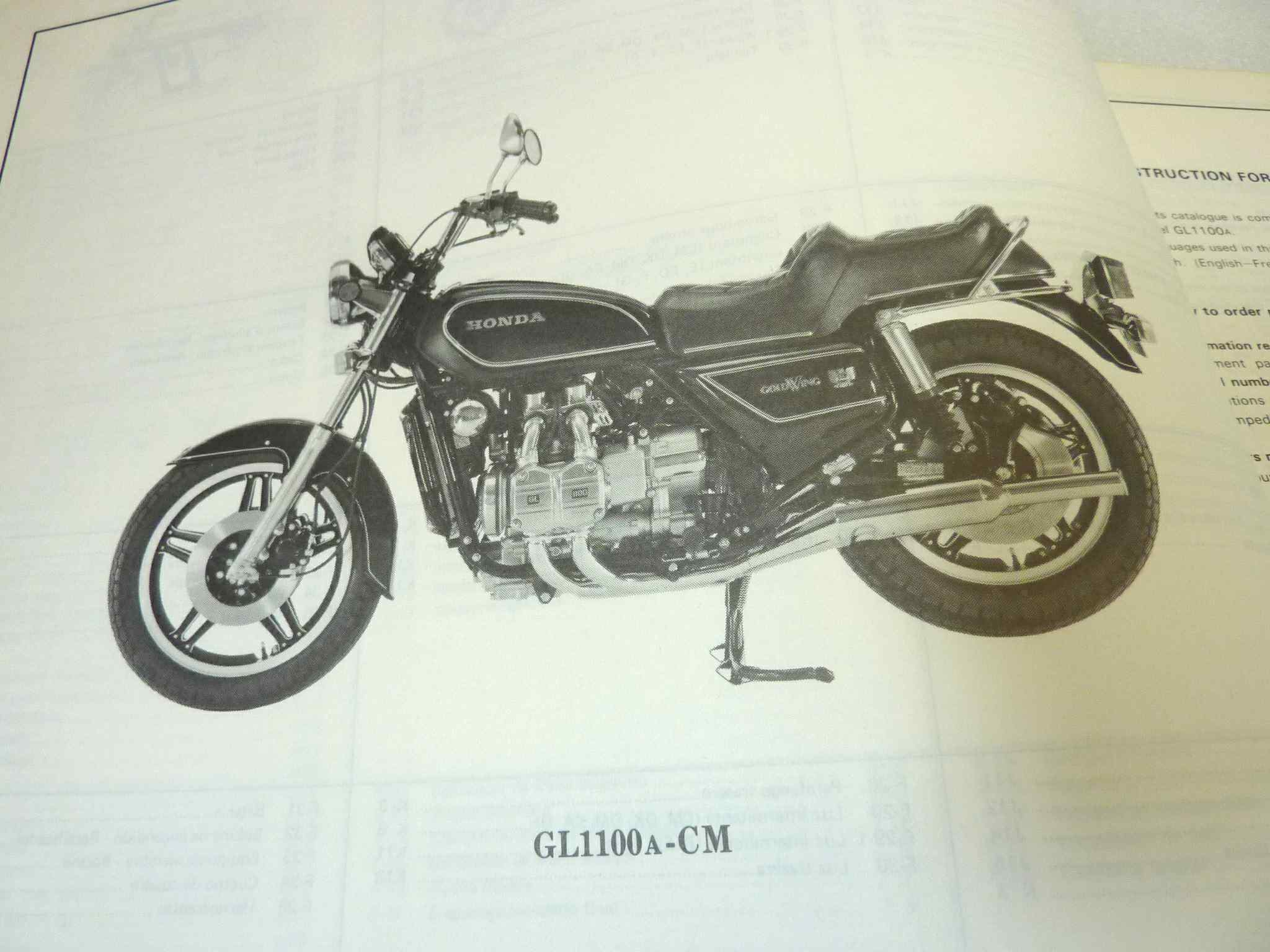 Catalogo parti ricambio Honda GL1100 ricambi ORIGINALE eng fra ger esp Parts Catalog dim 21,5 x 28 cm - immagine 6