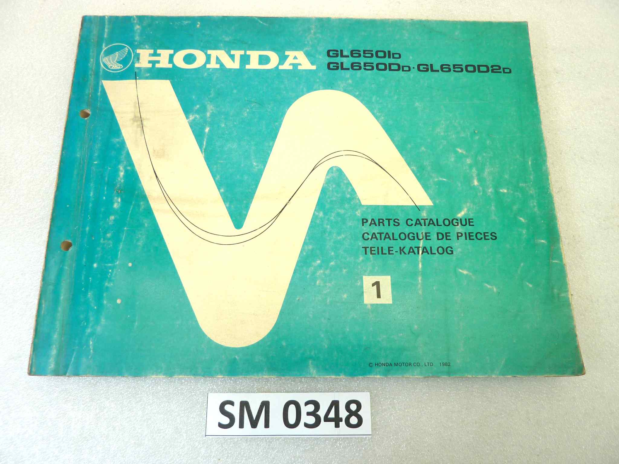 Catalogo parti ricambio Honda GL650L D D2 ricambi ORIGINALE eng fra ger Parts Catalog dim 21,5 x 28 cm