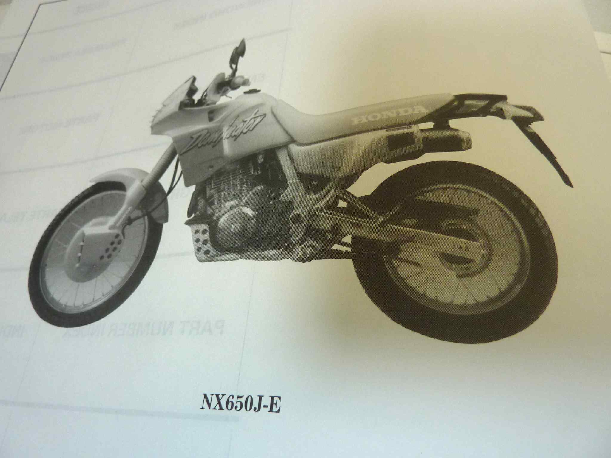 Catalogo parti ricambio Honda NX500 650 J ricambi ORIGINALE ita eng Parts Catalog dim 21,5 x 28 cm - immagine 6