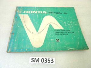 Catalogo parti ricambio Honda CB1100 RB RC ricambi ORIGINALE eng fra ger Parts Catalog dim 21,5 x 28 cm
