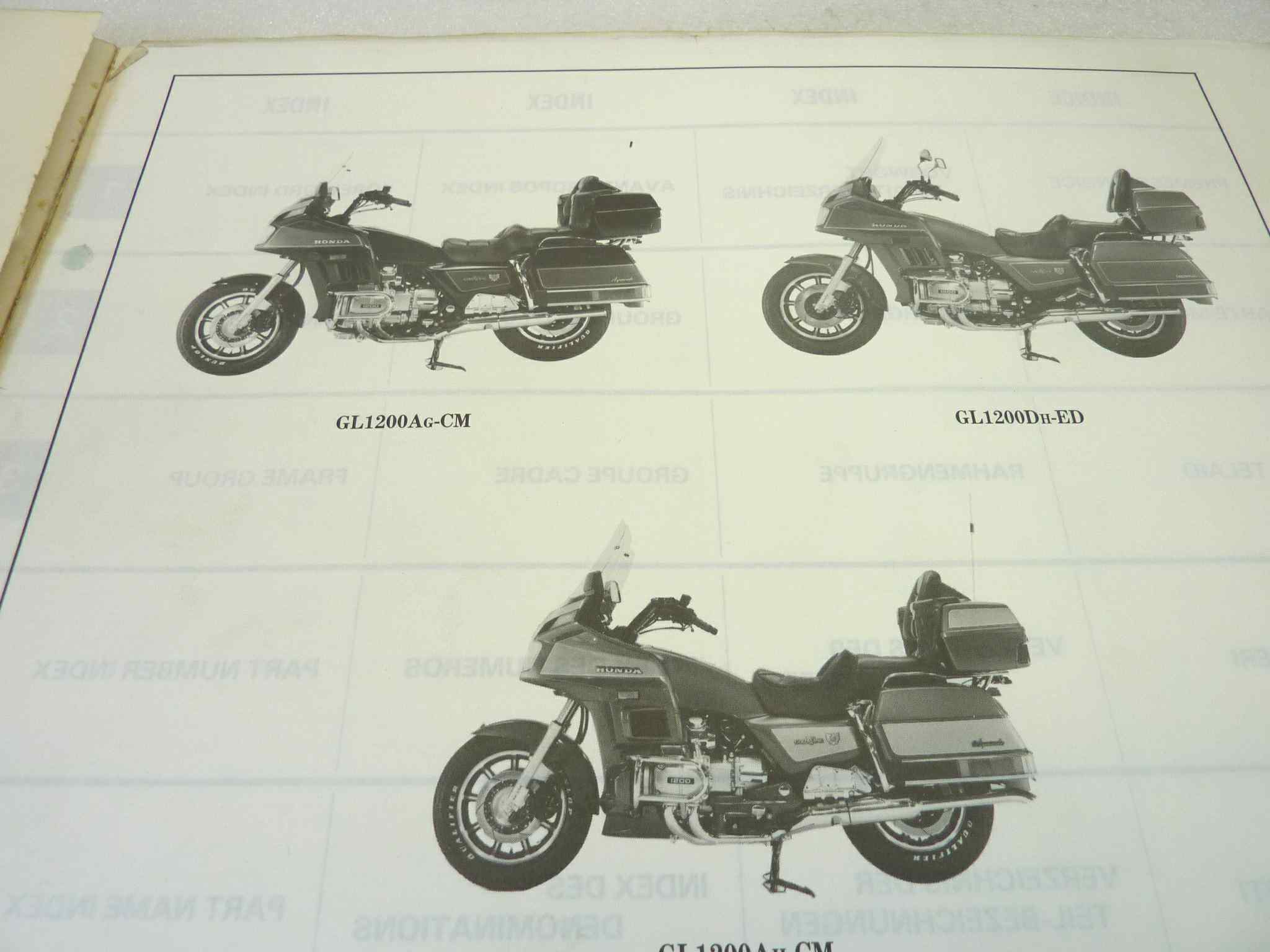 Catalogo parti ricambio Honda GL1200 D GoldWing Intestate Aspencade 3 ricambi ORIGINALE ita eng fra ger Parts Catalog dim 21,5 x 28 cm - immagine 6