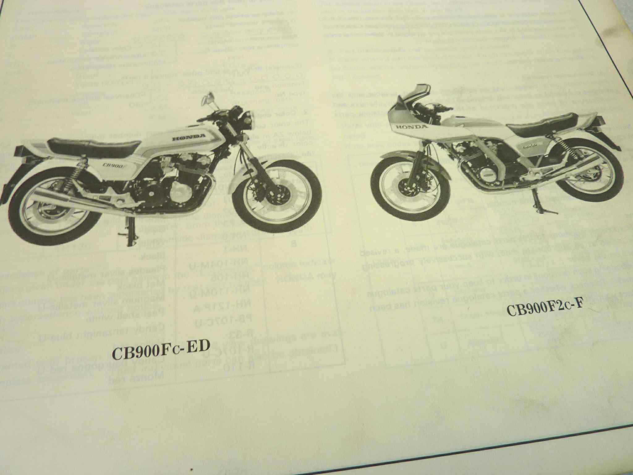 Catalogo parti ricambio Honda CB900F FA FB FC F2 ricambi ORIGINALE eng fra ger esp Parts Catalog dim 21,5 x 28 cm - immagine 8