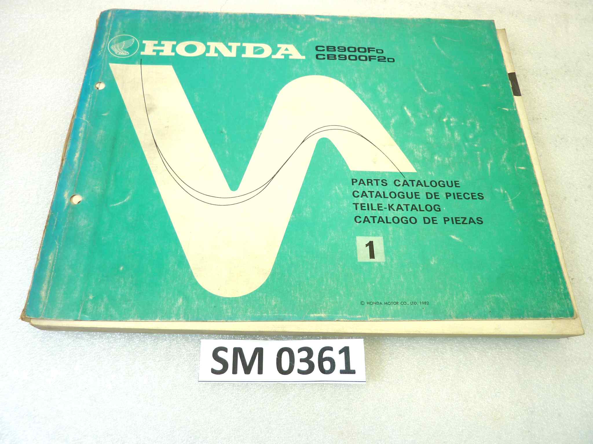 Catalogo parti ricambio Honda CB900F F2 ricambi ORIGINALE eng fra ger esp Parts Catalog dim 21,5 x 28 cm