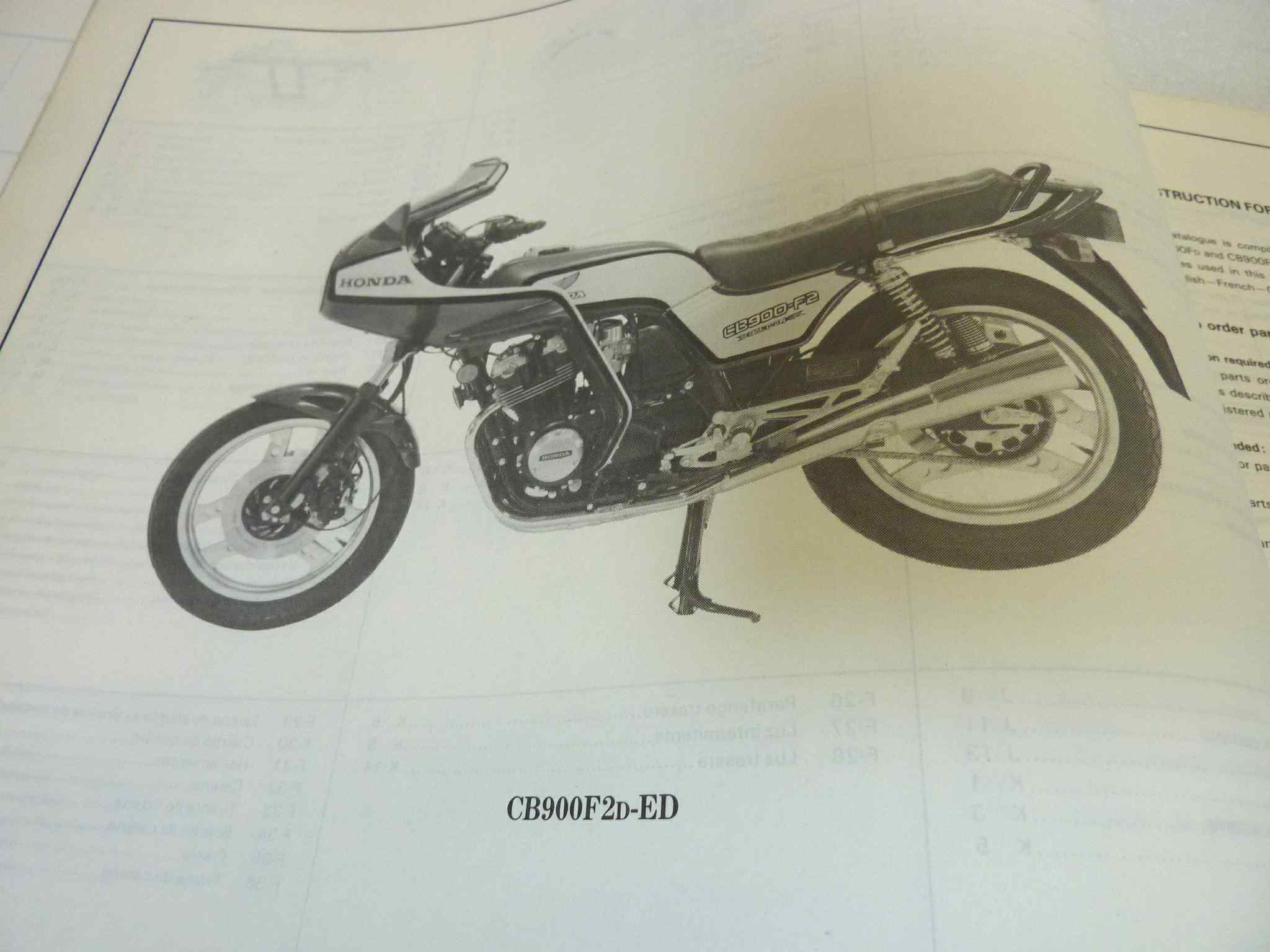 Catalogo parti ricambio Honda CB900F F2 ricambi ORIGINALE eng fra ger esp Parts Catalog dim 21,5 x 28 cm - immagine 6