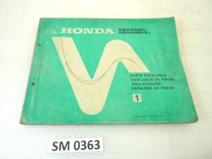 Catalogo parti ricambio Honda CBX400 F F2 ricambi ORIGINALE eng fra ger esp Parts Catalog dim 21,5 x 28 cm