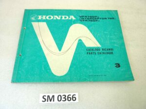 Catalogo parti ricambio Honda VFR750F Interceptor 3 ricambi ORIGINALE ita eng Parts Catalog dim 21,5 x 28 cm