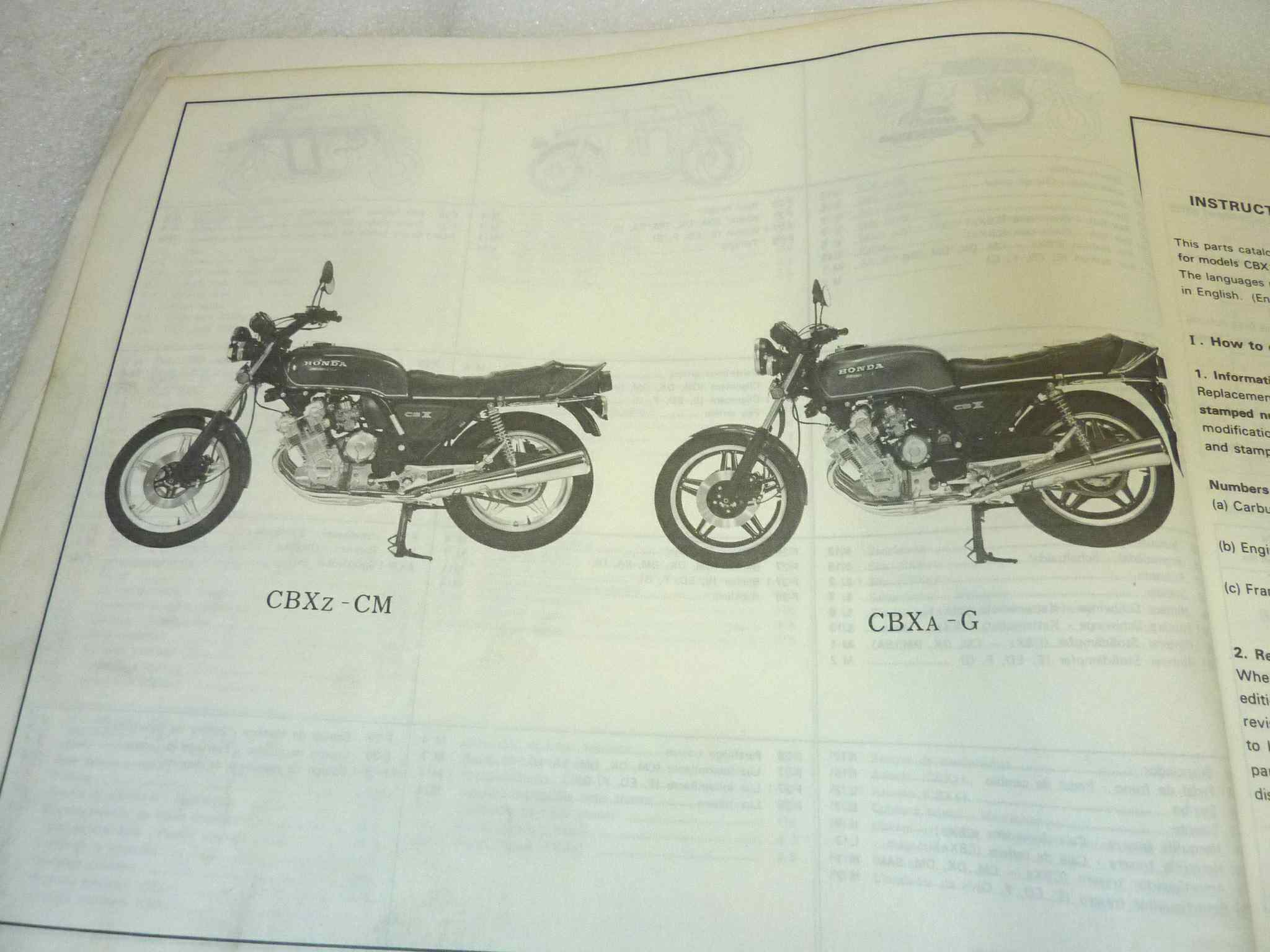 Catalogo parti ricambio Honda CBXZ A ricambi ORIGINALE eng fra ger esp Parts Catalog dim 21,5 x 28 cm - immagine 6