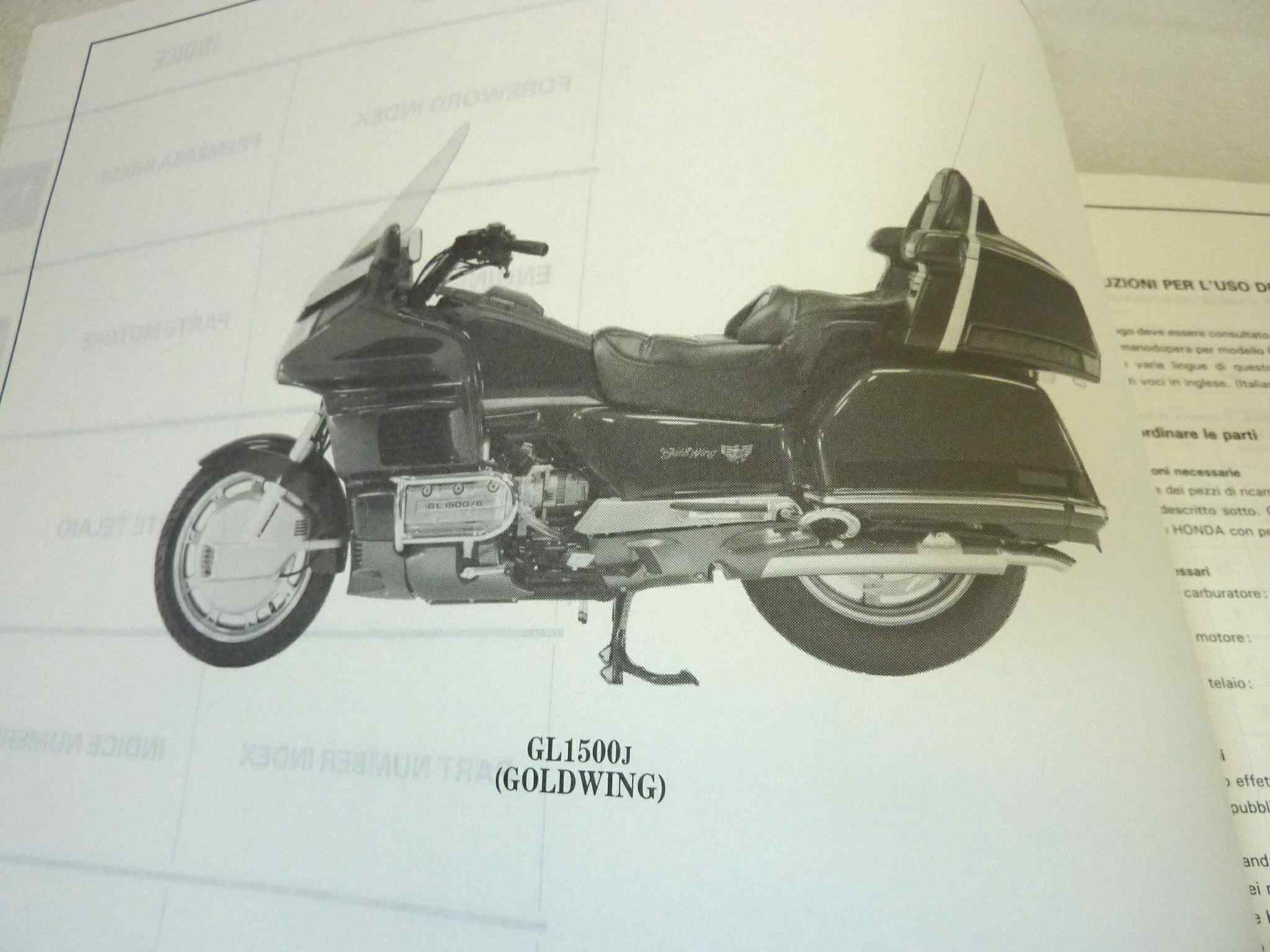Catalogo parti ricambio Honda GL1500 GoldWing 2 ricambi ORIGINALE ita eng Parts Catalog dim 21,5 x 28 cm - immagine 6