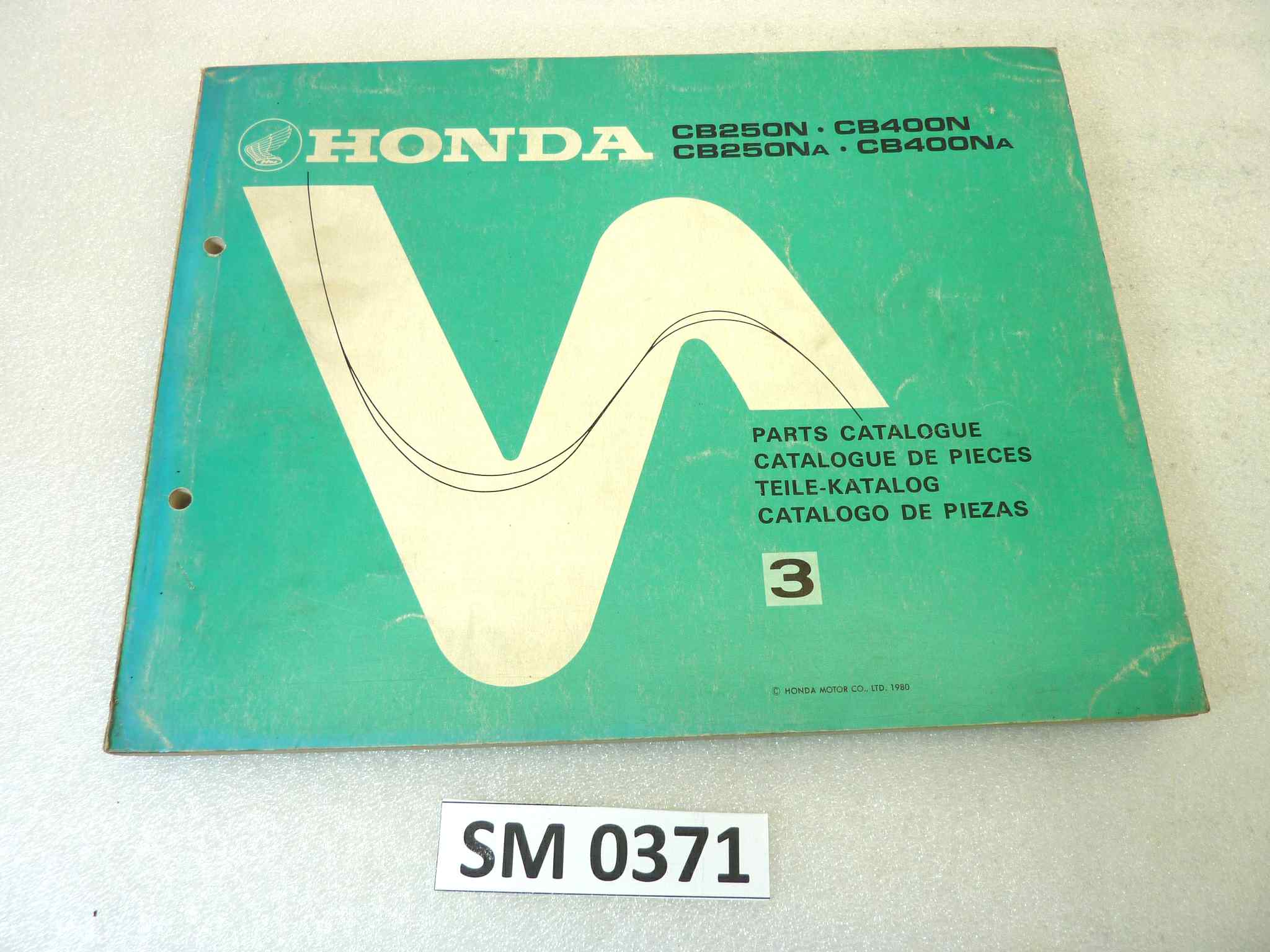 Catalogo parti ricambio Honda CB250 400 N NA ricambi ORIGINALE eng fra ger esp Parts Catalog dim 21,5 x 28 cm