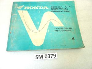 Catalogo parti ricambio Honda CBR500 600 Hurricane ricambi ORIGINALE ita eng Parts Catalog dim 21,5 x 28 cm