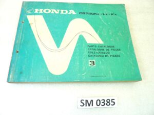 Catalogo parti ricambio Honda CB750K L KA ricambi ORIGINALE eng fra ger esp Parts Catalog dim 21,5 x 28 cm