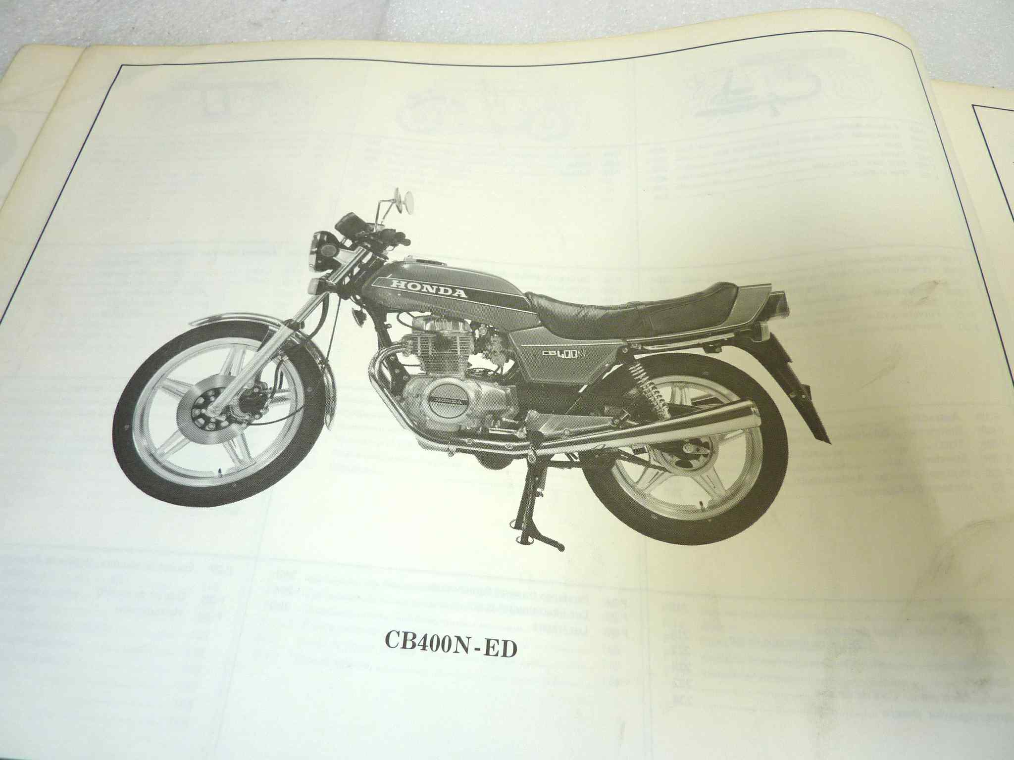 Catalogo parti ricambio Honda CB2560 400 N 1 ricambi ORIGINALE eng fra ger esp Parts Catalog dim 21,5 x 28 cm - immagine 6