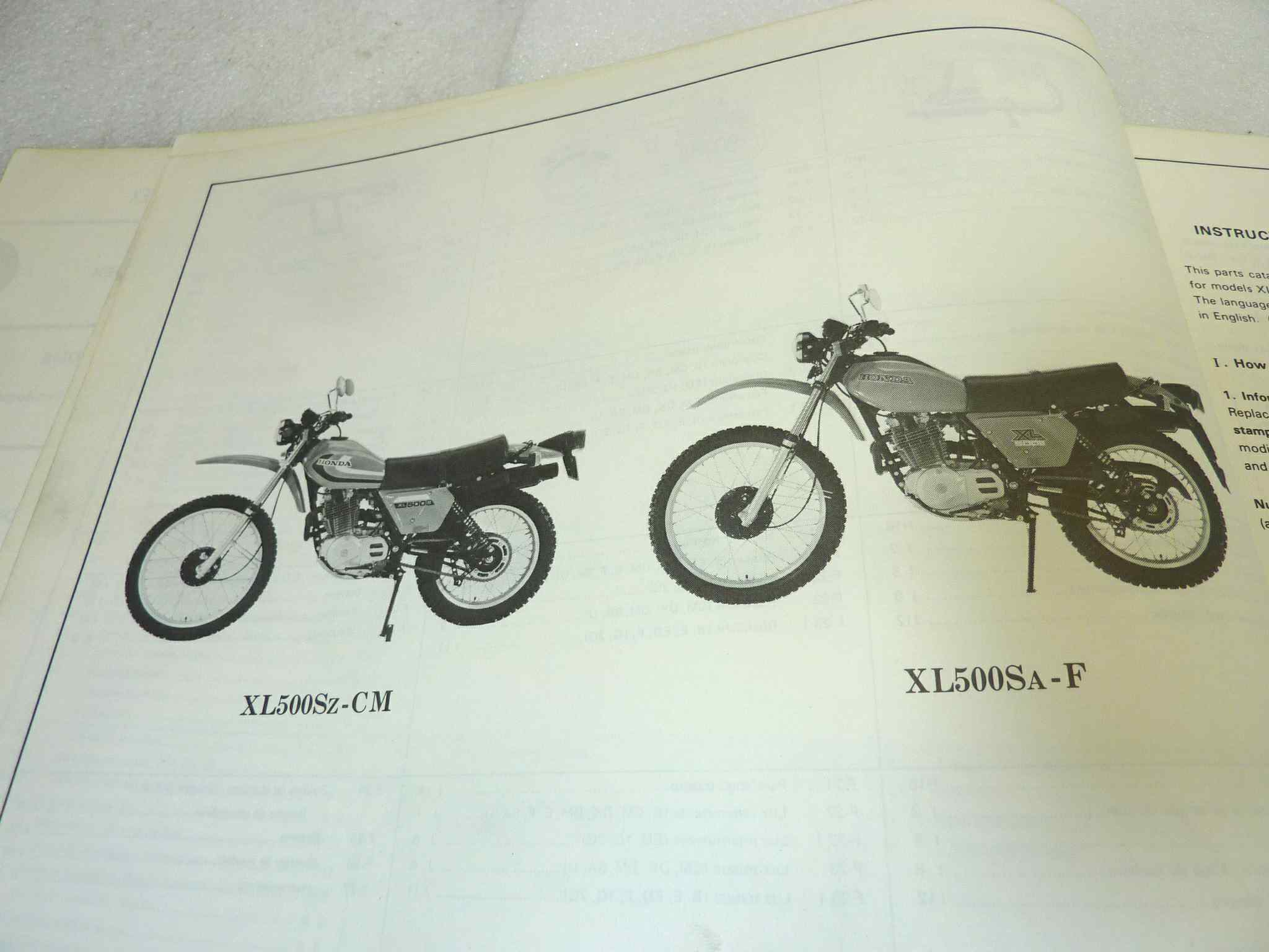 Catalogo parti ricambio Honda XL500S ricambi ORIGINALE eng fra ger esp Parts Catalog dim 21,5 x 28 cm - immagine 6
