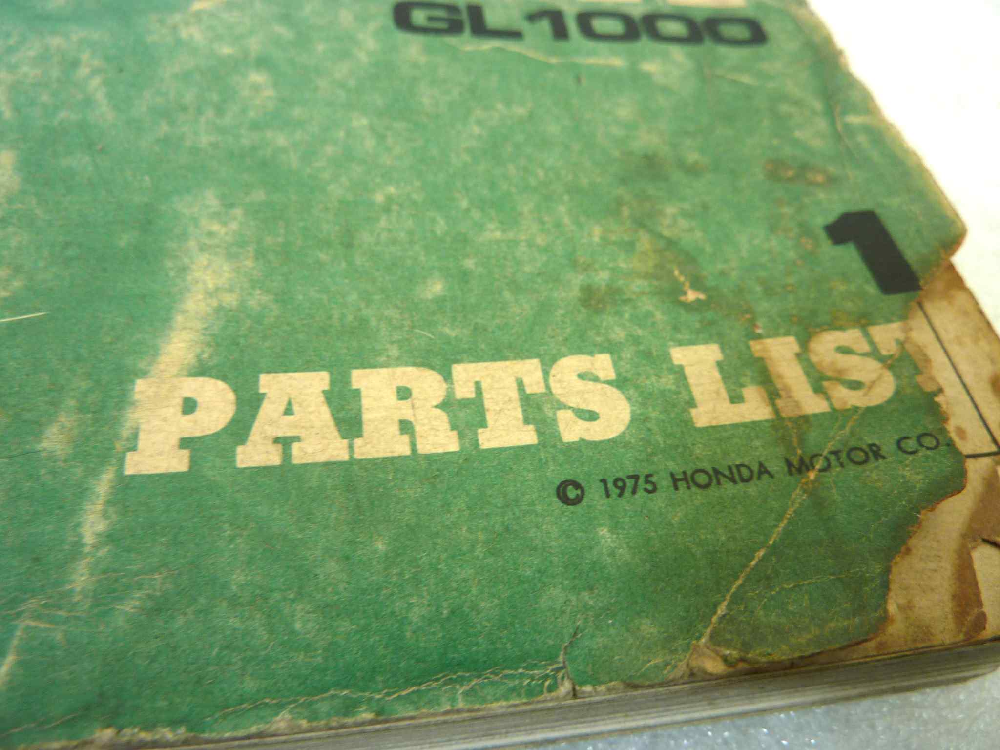 Catalogo parti ricambio Honda GL1000 ricambi ORIGINALE eng Parts Catalog dim 21,5 x 28 cm - immagine 2