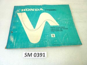 Catalogo parti ricambio Honda VT500 E ricambi ORIGINALE eng fra ger Parts Catalog dim 21,5 x 28 cm