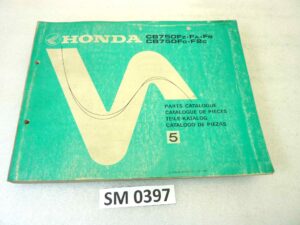 Catalogo parti ricambio Honda CB750F F2 5 ricambi ORIGINALE eng fra ger esp Parts Catalog dim 21,5 x 28 cm