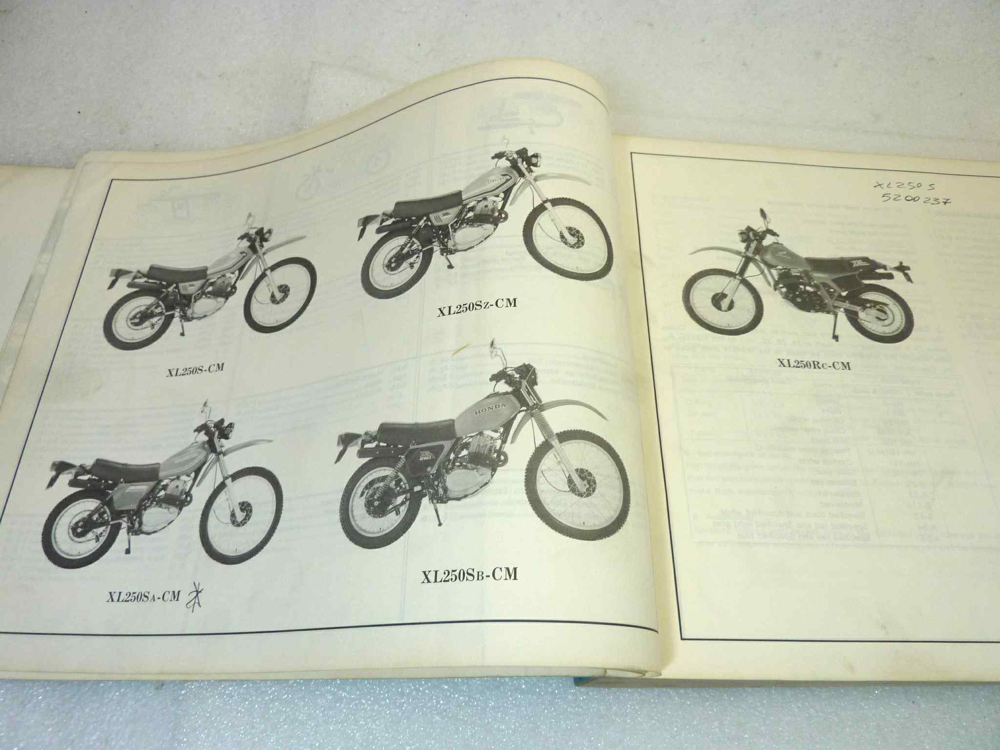 Catalogo parti ricambio Honda XL250S RC ricambi ORIGINALE eng fra ger esp Parts Catalog dim 21,5 x 28 cm - immagine 6