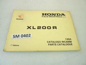 Catalogo parti ricambio Honda XL200R 1984 ricambi ORIGINALE ita eng Parts Catalog dim 30 x 21,5 cm