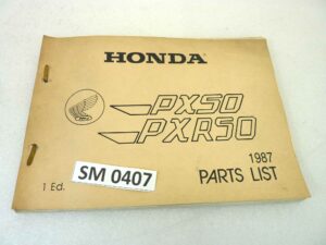 Catalogo parti ricambio Honda PX50 PXR50 ricambi ORIGINALE eng Parts Catalog dim 21 x 29,5 cm
