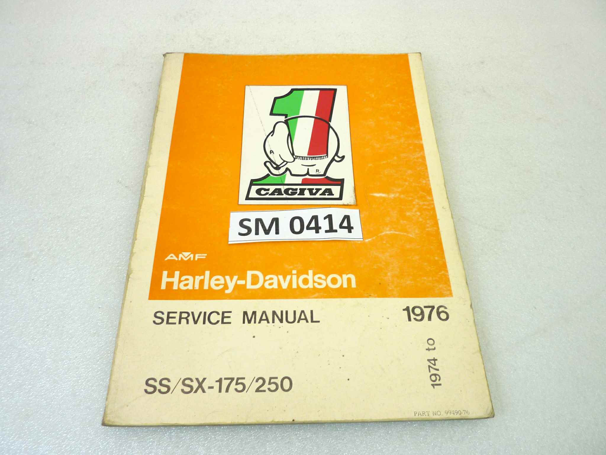 Manuale officina Cagiva AMF SS SX 175 250 Shop Manual ORIGINALE eng - Motorcycle service Manual WORKSHOP riparazione dim 21,5 x 29,5 cm
